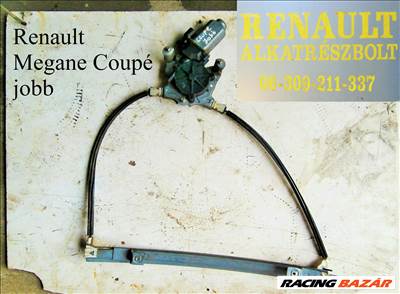 Renault Megane Coupé jobb ablakemelő 