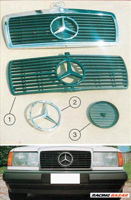 Mercedes W124 hűtőrács grill spoiler