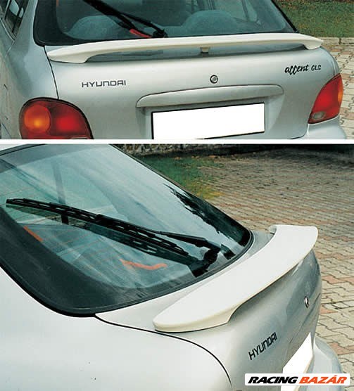 Hyundai Accent 3/5 ajtós 1999-ig hátsó szárny spoiler H709 1. kép