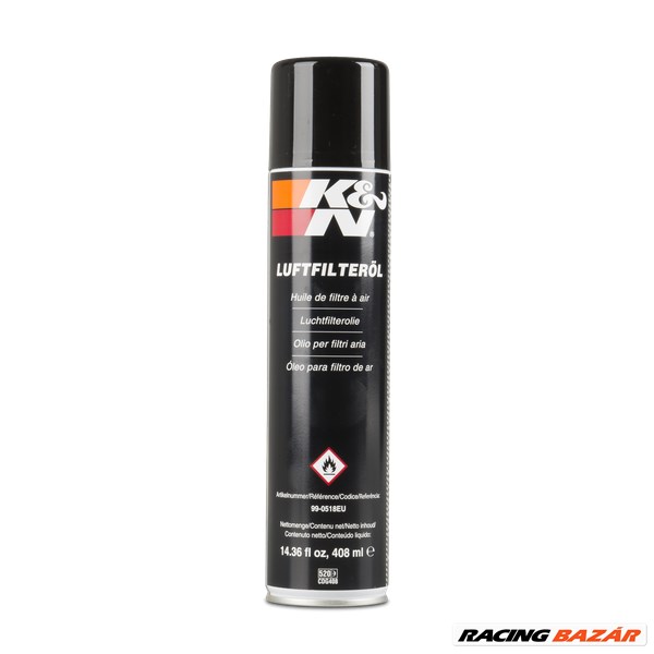 K&N autó szűrő olajzó spray 400 ml - Nagy szűrőolaj 1. kép