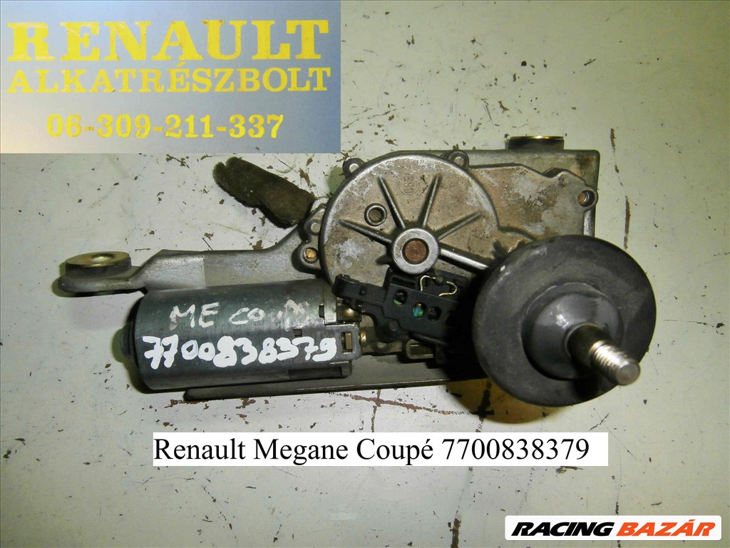 Renault Megane Coupé 7700838379 hátsó ablaktörlő motor  1. kép