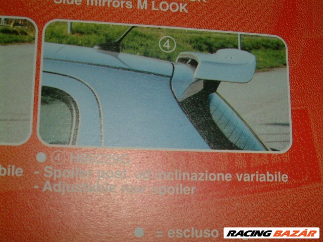 Peugeot 307 sportos tető szárny spoiler vagy UNI tetőspoiler 1. kép