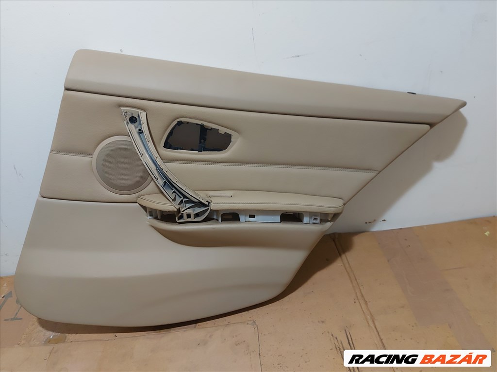 BMW 3-as sorozat E90 jobb hátsó bőr ajtókárpit, bézs 1. kép