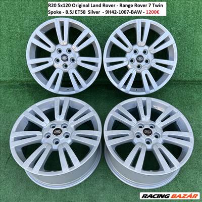 R20 5x120 Original Land Rover - Range Rover 7 Twin Spoke 8.5J ET58 / 8.5x20