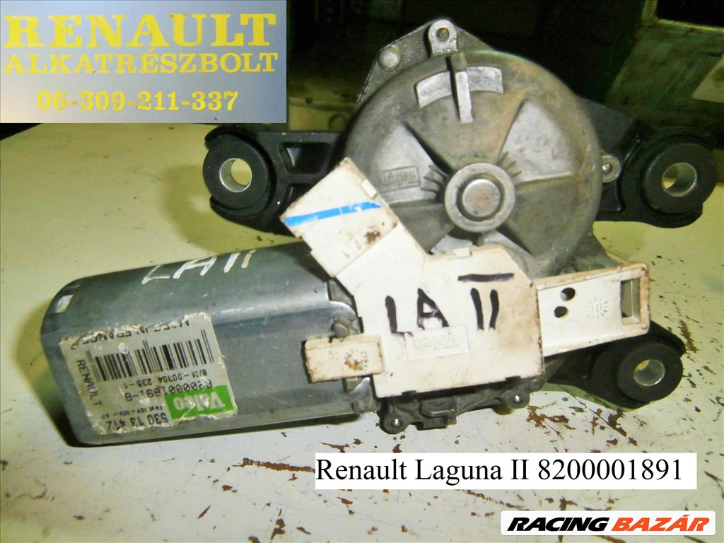 Renault Laguna II 8200001891 hátsó ablaktörlő motor  1. kép