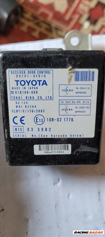 Toyota corolla verso központizár vezérlők  3. kép
