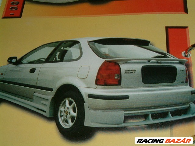 Honda Civic 1996-2001 3 ajtós hátsó szárny spoiler 1. kép
