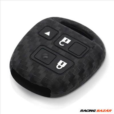 Toyota kulcs Carbon szilikon tok 3 gomb
