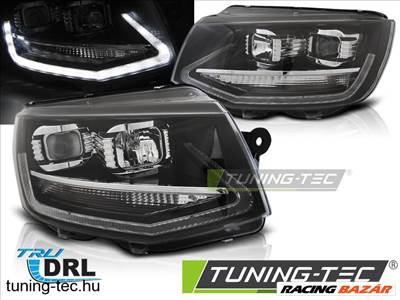 Volkswagen Transporter T4 VW T6 15- BLACK LED TRU DRL Tuning-Tec Fényszóró
