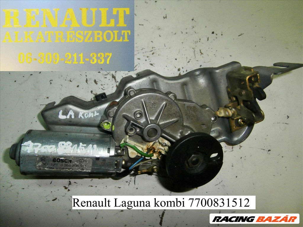 Renault Laguna kombi 7700831512 hátsó ablaktörlő motor  1. kép