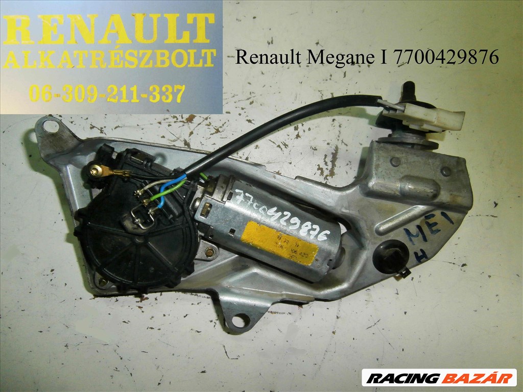 Renault Megane 7700429876 hátsó ablaktörlő motor  1. kép
