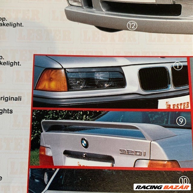 BMW E36 coupe + Lim.hátsó szárny spoiler féklámpával H602LK 2. kép