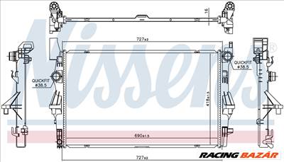 NISSENS 606022 Hűtőradiátor