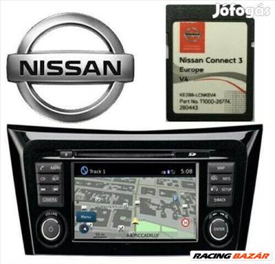 Nissan Connect 3 Navigációs kártya.