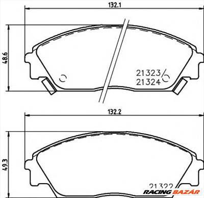 TEXTAR 2132201 - fékbetét HONDA