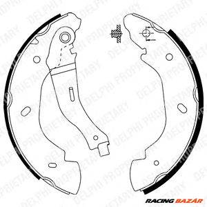 DELPHI LS1915 - fékpofakészlet FORD