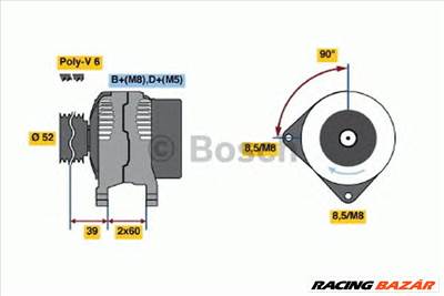 BOSCH 0 986 041 280 - generátor ALFA ROMEO