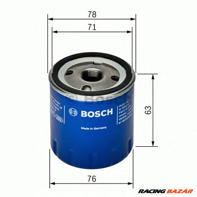 BOSCH F 026 407 022 - olajszűrő DACIA HONDA NISSAN OPEL RENAULT SMART SUZUKI VAUXHALL 1. kép