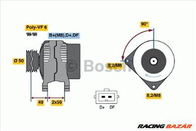 BOSCH 0 986 041 300 - generátor FORD SEAT VW