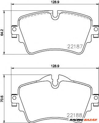 TEXTAR 2218701 - fékbetét BMW BMW (BRILLIANCE) MINI