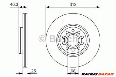 BOSCH 0 986 479 S23 - féktárcsa AUDI SEAT