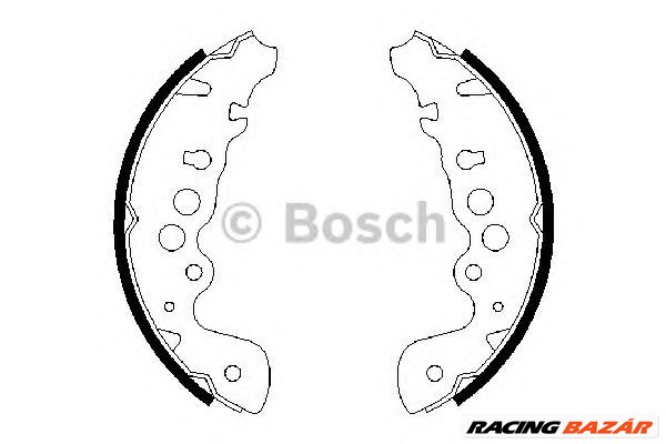 BOSCH 0 986 487 616 - fékpofakészlet CHEVROLET SUZUKI 1. kép