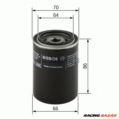 BOSCH F 026 407 025 - olajszűrő FIAT FORD HONDA HYUNDAI MITSUBISHI OPEL 1. kép