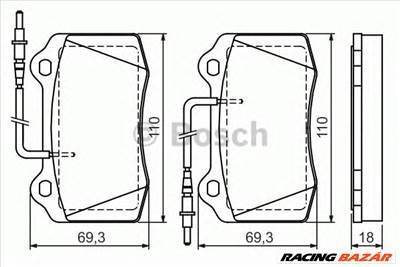 BOSCH 0 986 424 658 - fékbetét PEUGEOT