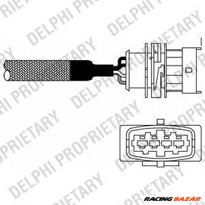 DELPHI ES10982-12B1 - lambdaszonda OPEL VAUXHALL