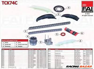 FAI AutoParts TCK74C - vezérműlánc készlet BMW