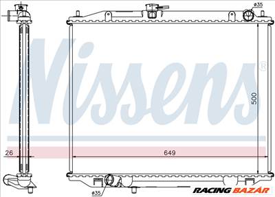 NISSENS 68706A Hűtőradiátor