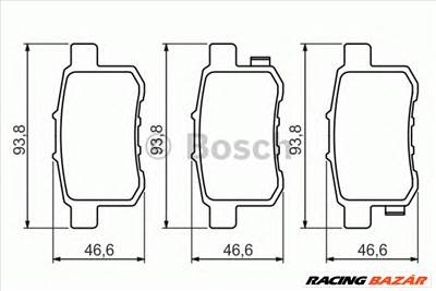 BOSCH 0 986 494 338 - fékbetét HONDA