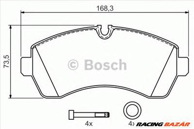 BOSCH 0 986 494 194 - fékbetét MERCEDES-BENZ VW