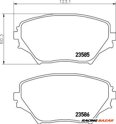 TEXTAR 2358501 - fékbetét TOYOTA