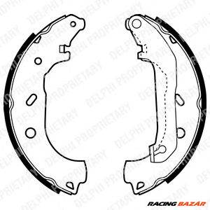 DELPHI LS1940 - fékpofakészlet FORD