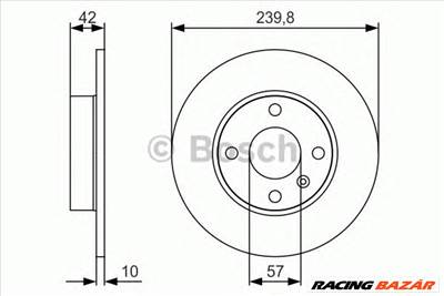 BOSCH 0 986 479 S52 - féktárcsa OPEL VAUXHALL