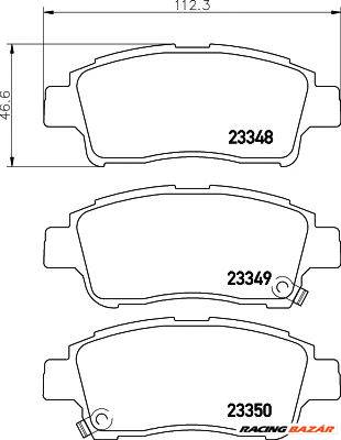 TEXTAR 2334803 - fékbetét LIFAN TOYOTA