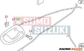 Suzuki Alto 2002-2006 kilincs belső bal hátsó szürke 83104M77G00-T01