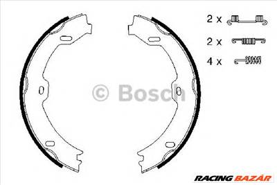 BOSCH 0 986 487 666 - kézifék fékpofakészlet MERCEDES-BENZ MERCEDES-BENZ (BBDC)