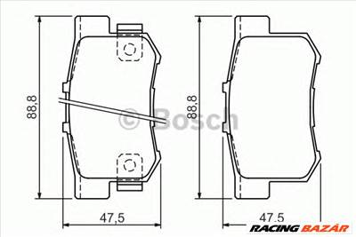 BOSCH 0 986 494 358 - fékbetét FIAT HONDA HONDA (DONGFENG)