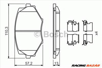 BOSCH 0 986 494 655 - fékbetét MAZDA