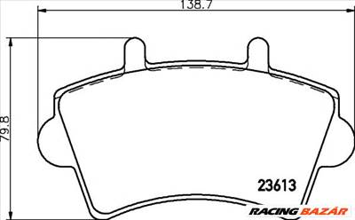 TEXTAR 2361301 - fékbetét NISSAN OPEL RENAULT VAUXHALL