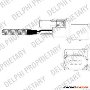 DELPHI ES11015-12B1 - lambdaszonda AUDI SKODA VW 1. kép