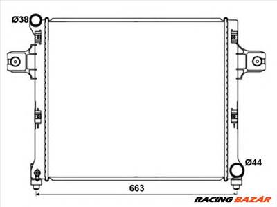 NRF 53191 - Vízhűtő (Hűtőradiátor) JEEP