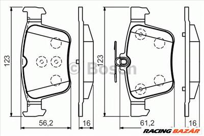 BOSCH 0 986 494 658 - fékbetét AUDI CUPRA SEAT SKODA VW