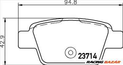 TEXTAR 2371481 - fékbetét ALFA ROMEO CHRYSLER FIAT LANCIA