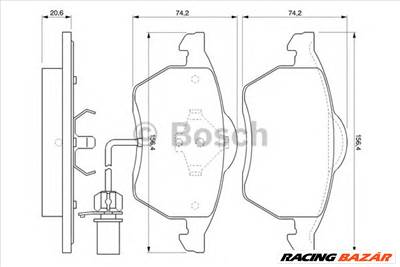 BOSCH 0 986 494 035 - fékbetét FORD SEAT VW