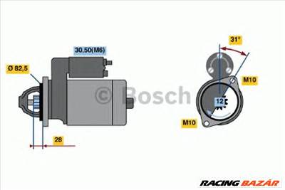 BOSCH 0 986 021 360 - önindító MERCEDES-BENZ