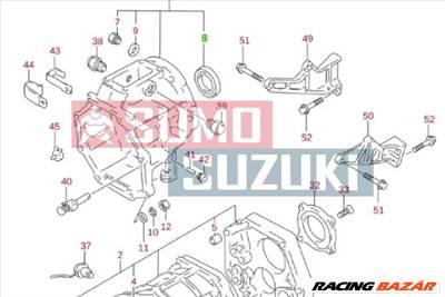 Suzuki Vitara szimering váltóház végén (GYÁRI) 24732-78E50