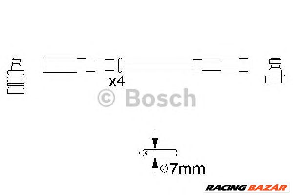 BOSCH 0 986 356 817 - gyújtókábel szett RENAULT VOLVO 1. kép